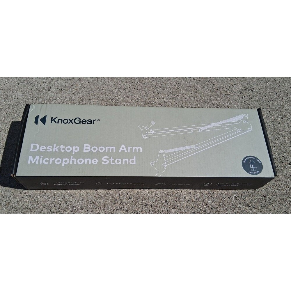 NEW! Knox Gear Desktop Boom Arm Microphone Stand